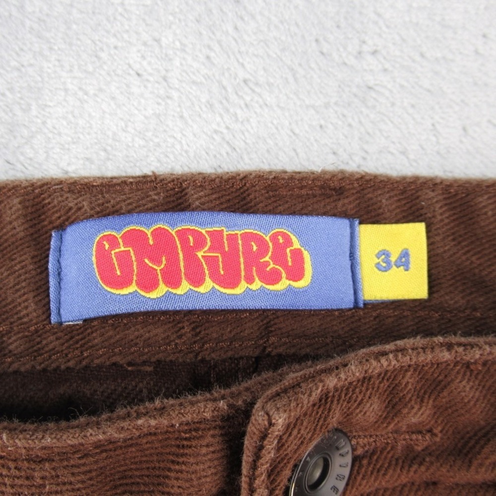 Empyre Relaxed Fit Brown Cotton Skate Pants Mens Size 34 Baggy Streetwear - Picture 2 of 11